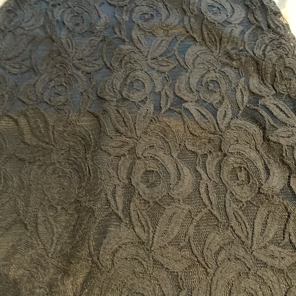 Xhilaration Black Lace Overlay Tank Dress - Picture 2 of 8